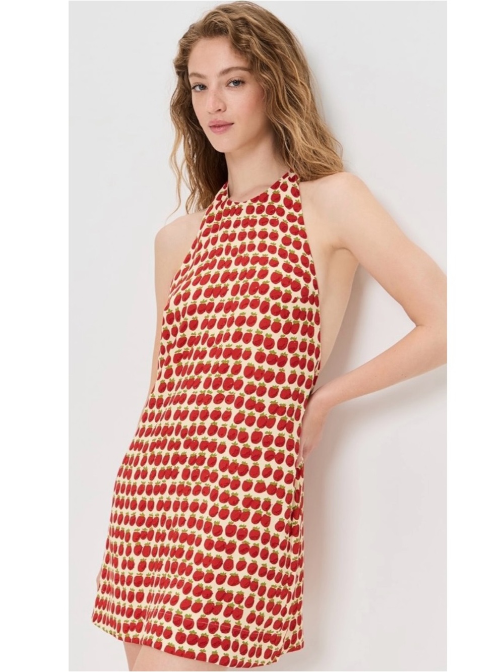 Reformation Avielle Halter Mini Dress 0 Tomato - Picture 14 of 16